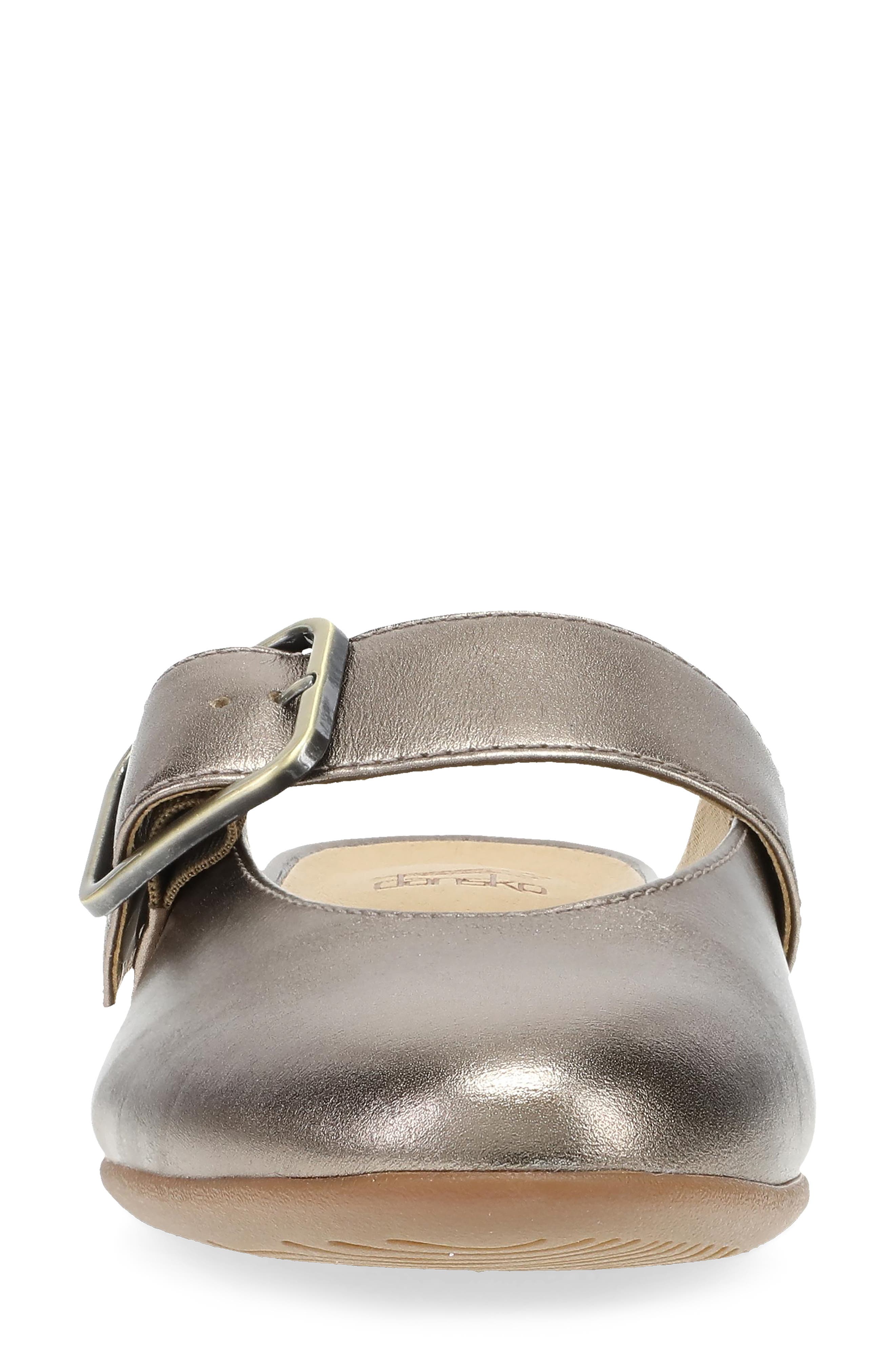 Lotus Mary Jane Mule, Alternate, color, DARK GOLD METALLIC