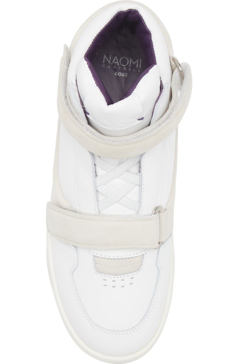 BOSS Travelize High Top Sneaker, Alternate, color, White