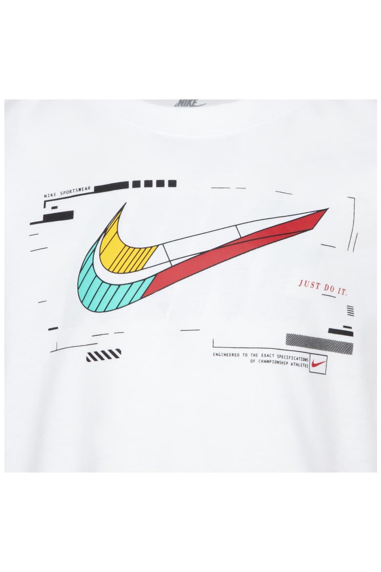 Kids' Logo Graphic T-Shirt, Alternate, color, 001WHITE