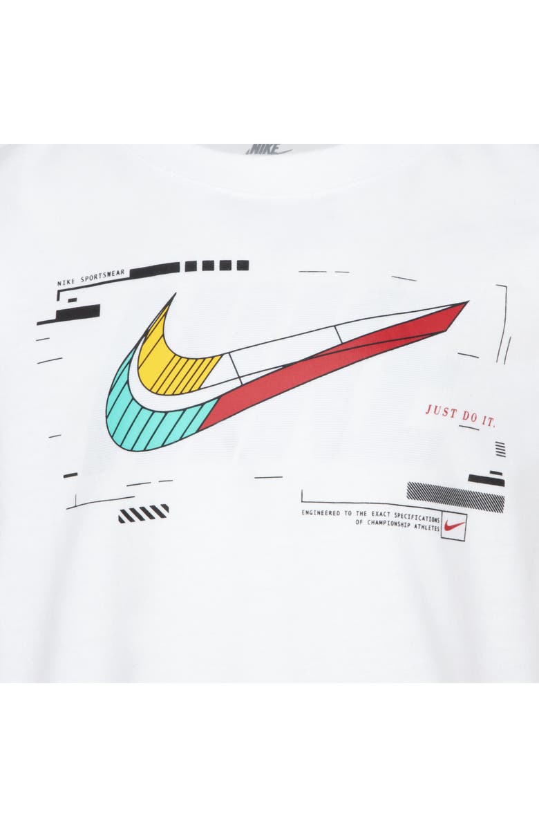 Nike Kids' Logo Graphic T-Shirt, Alternate, color, White
