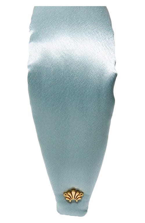 Lele Sadoughi Silk Blend Knotted Headband In Blue