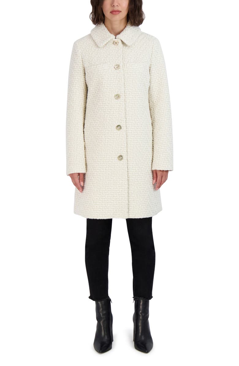 Laundry by Shelli Segal Chunky Knit Coat, Alternate, color, Cream