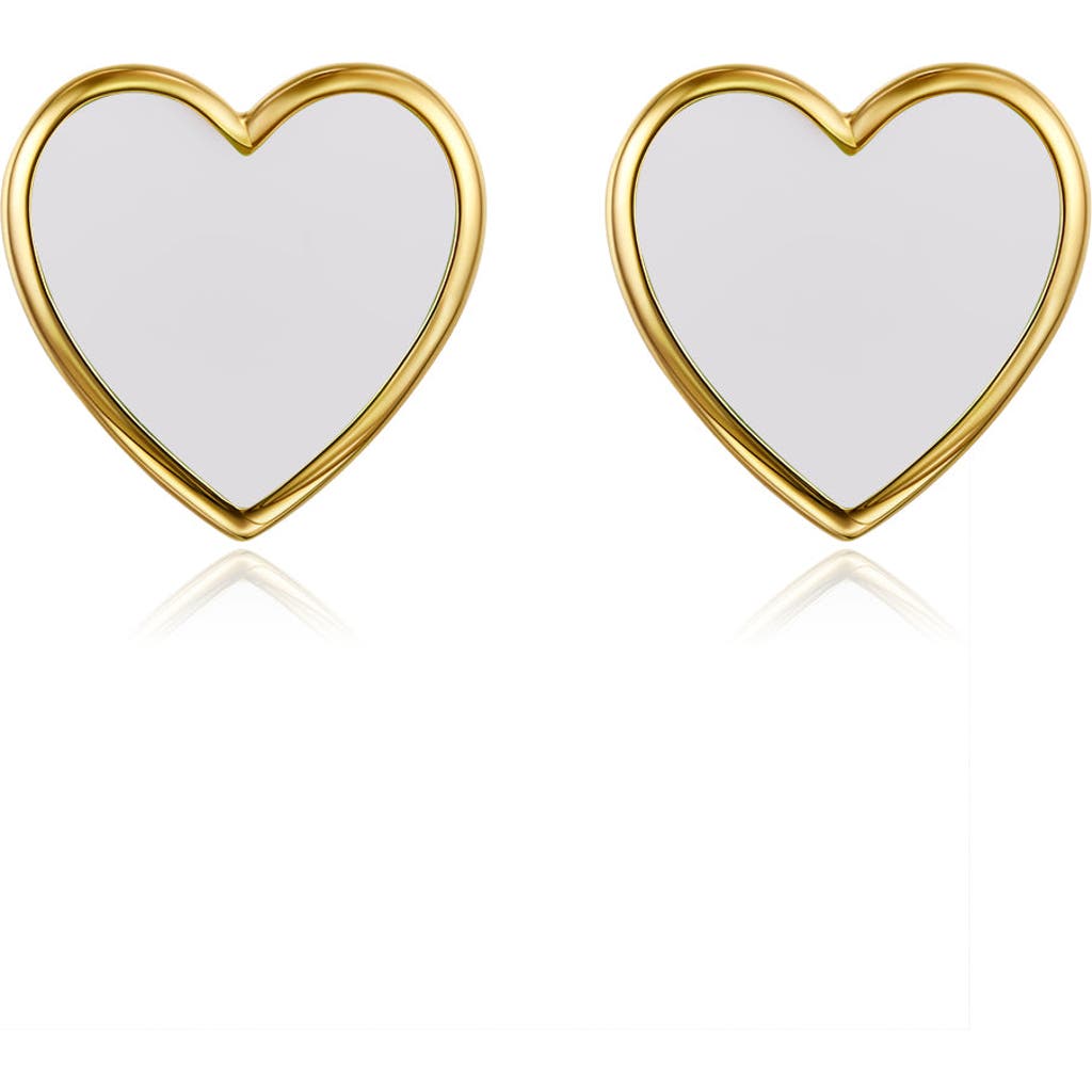 Anna Zuckerman Petit Love Studs In White
