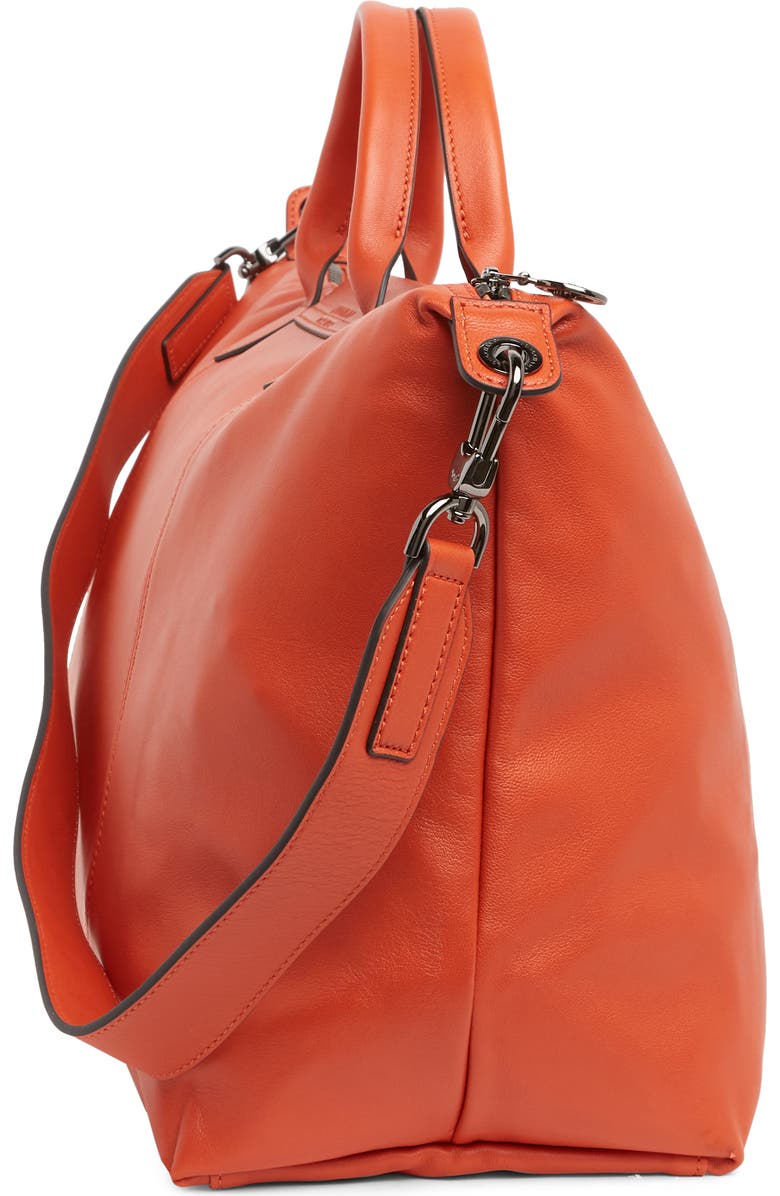 Longchamp Le Pliage Leather Top Handle Bag, Alternate, color,