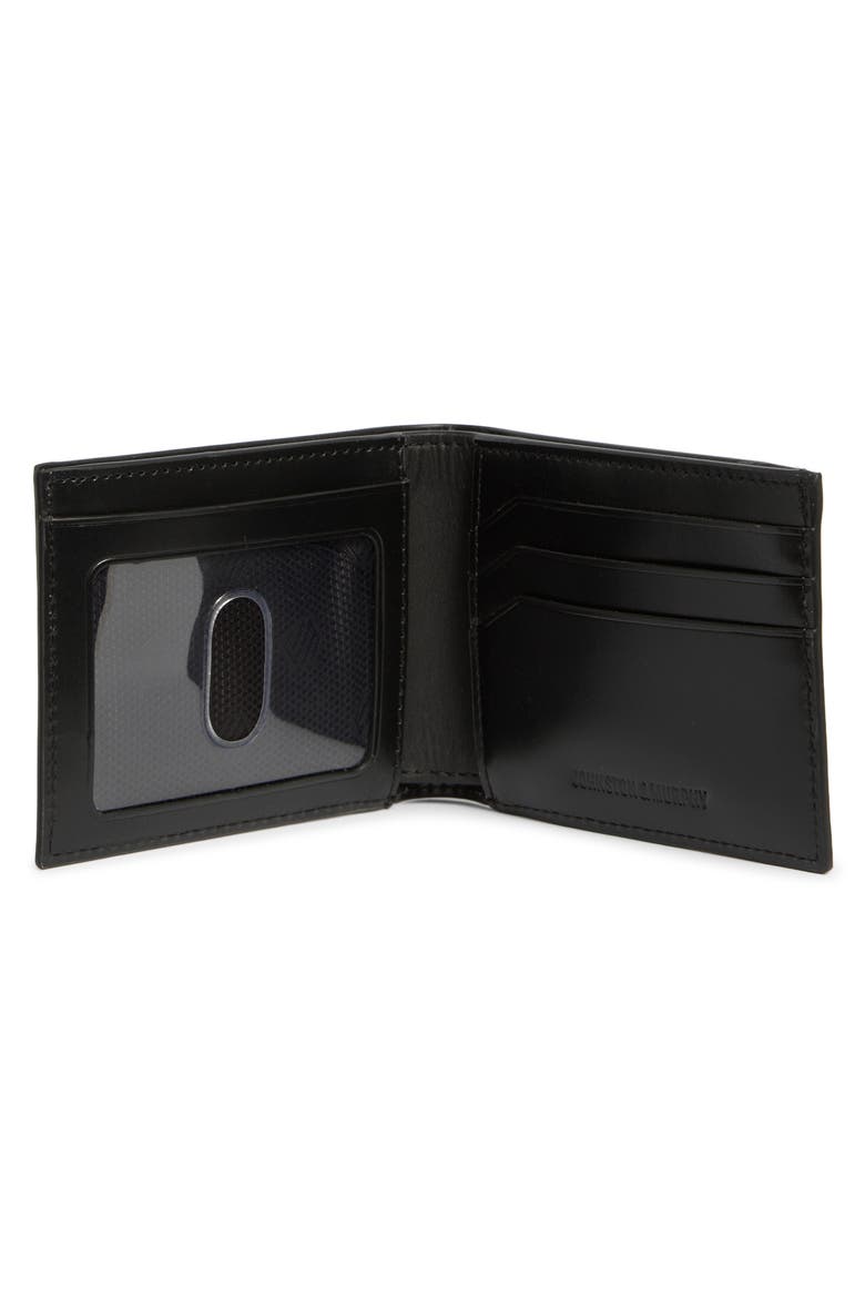 Brushoff Leather Bifold Wallet, Alternate, color, BLACK