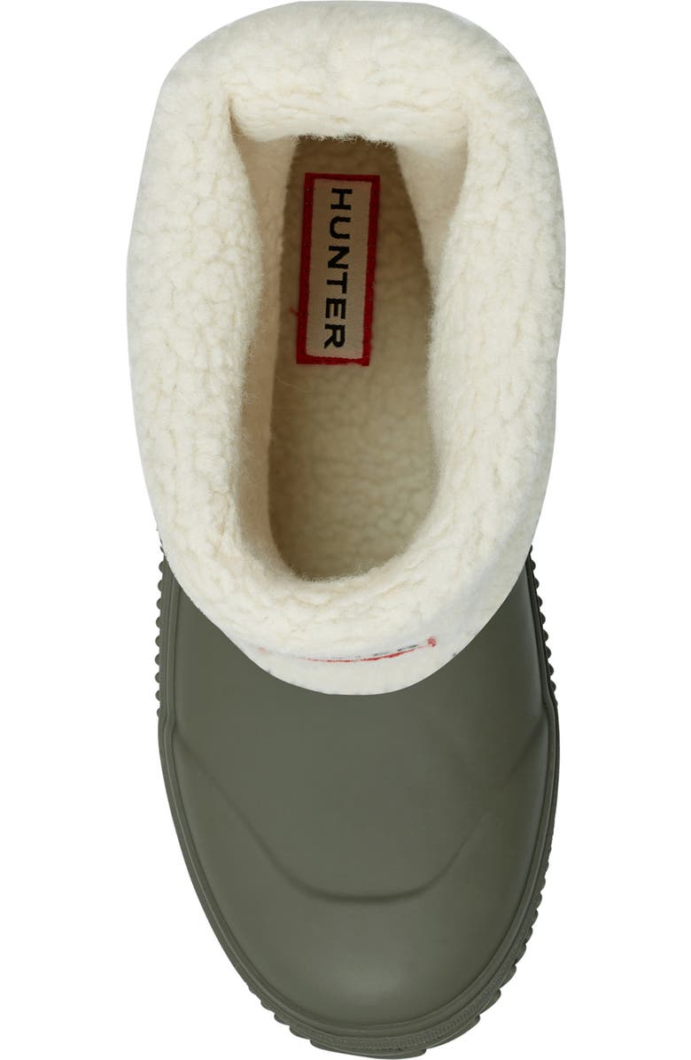 Hunter Thunor Indoor/Outdoor Insulated Roll Top Waterproof Snow Boot, Alternate, color, Galloway Green