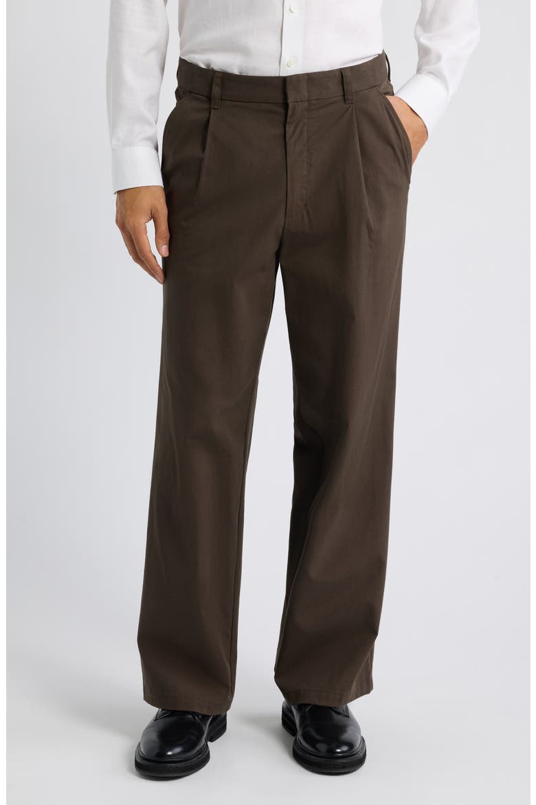 Savalentin Wide Leg Pleated Pants, Main, color, DELICIOSO