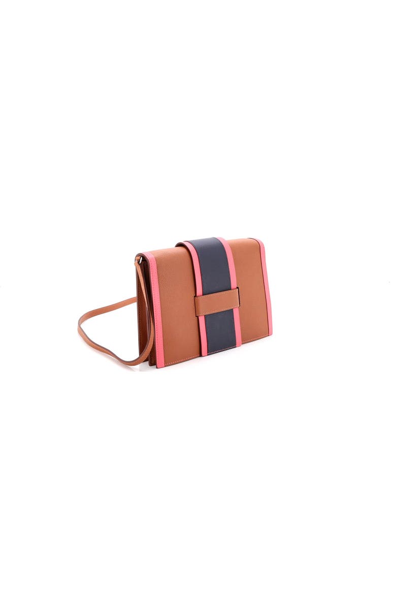 Pre-Owned Hermes H Passant Clutch Shoulder Bag Evercolor, Alternate, color, Gold