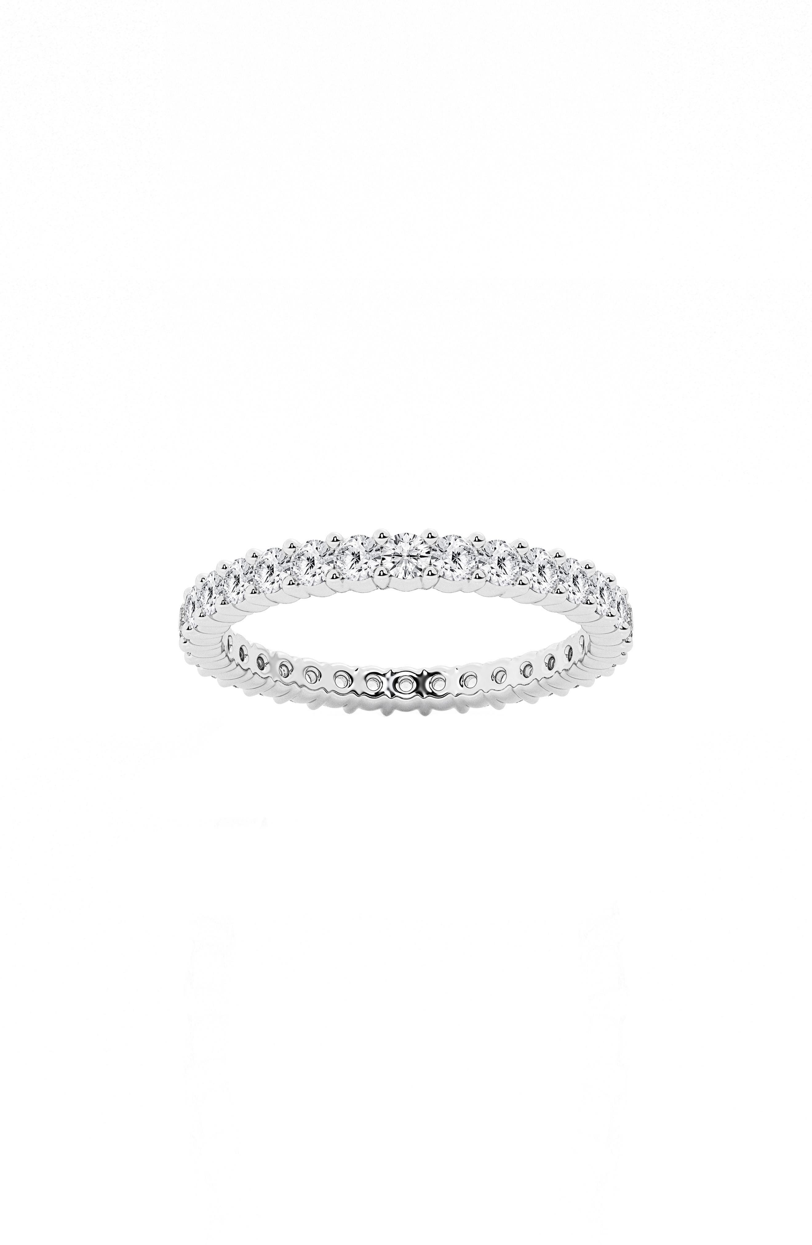 Badgley Mischka Collection Round Cut Lab Created Diamond Infinity Ring - 1.0 ctw.