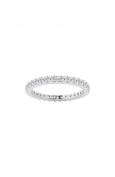 Round Cut Lab Created Diamond Infinity Ring - 1.0 ctw.
