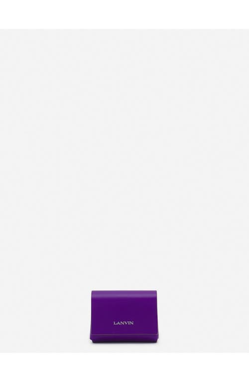 Lanvin Signature Leather Case For Airpods Pro In Anemone