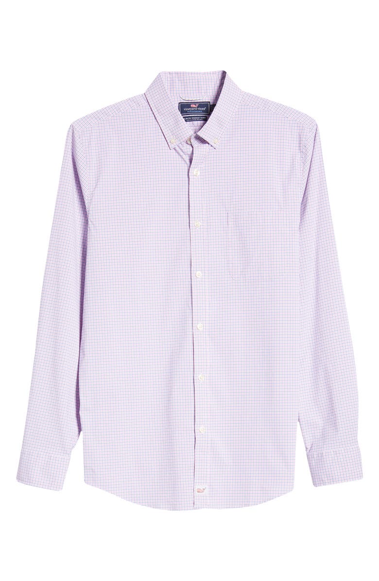 vineyard vines Murray Starfish Plaid Button-Down Performance Shirt, Alternate, color, 