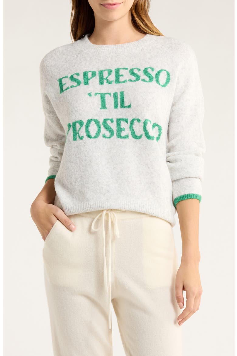 Oversize Lounge Sweater, Main, color, HEATHER CLOUD