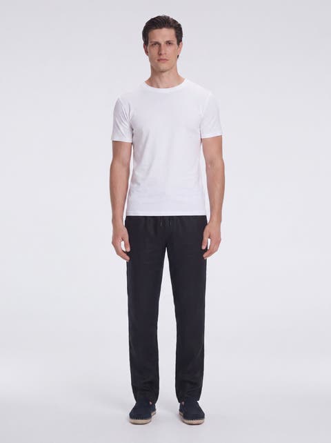 Joseph Linen Straight-Leg Pants