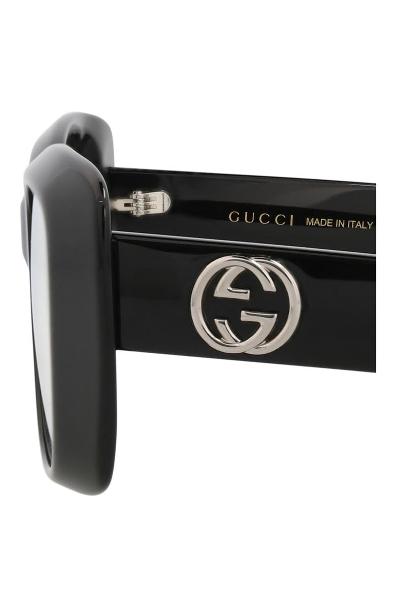 Gucci Optical Glasses, Alternate, color, Black Black Transparent