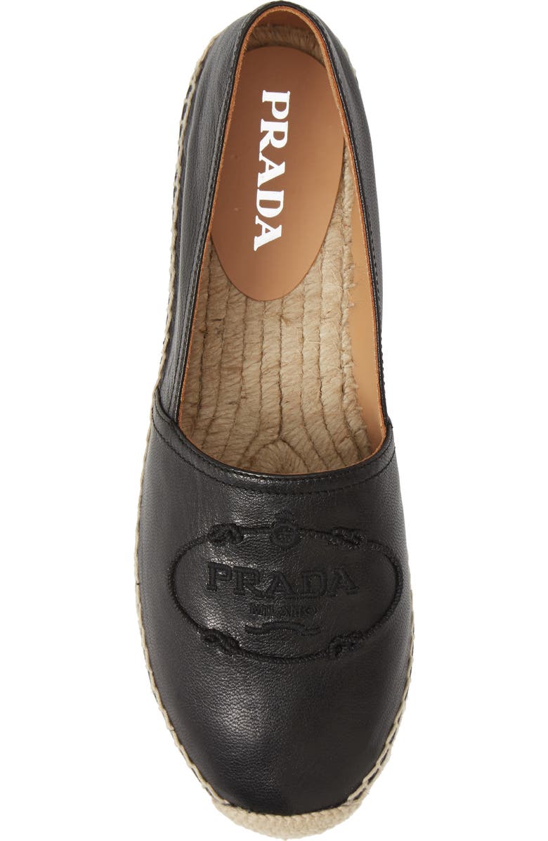 Prada Logo Logo Espadrille, Alternate, color,