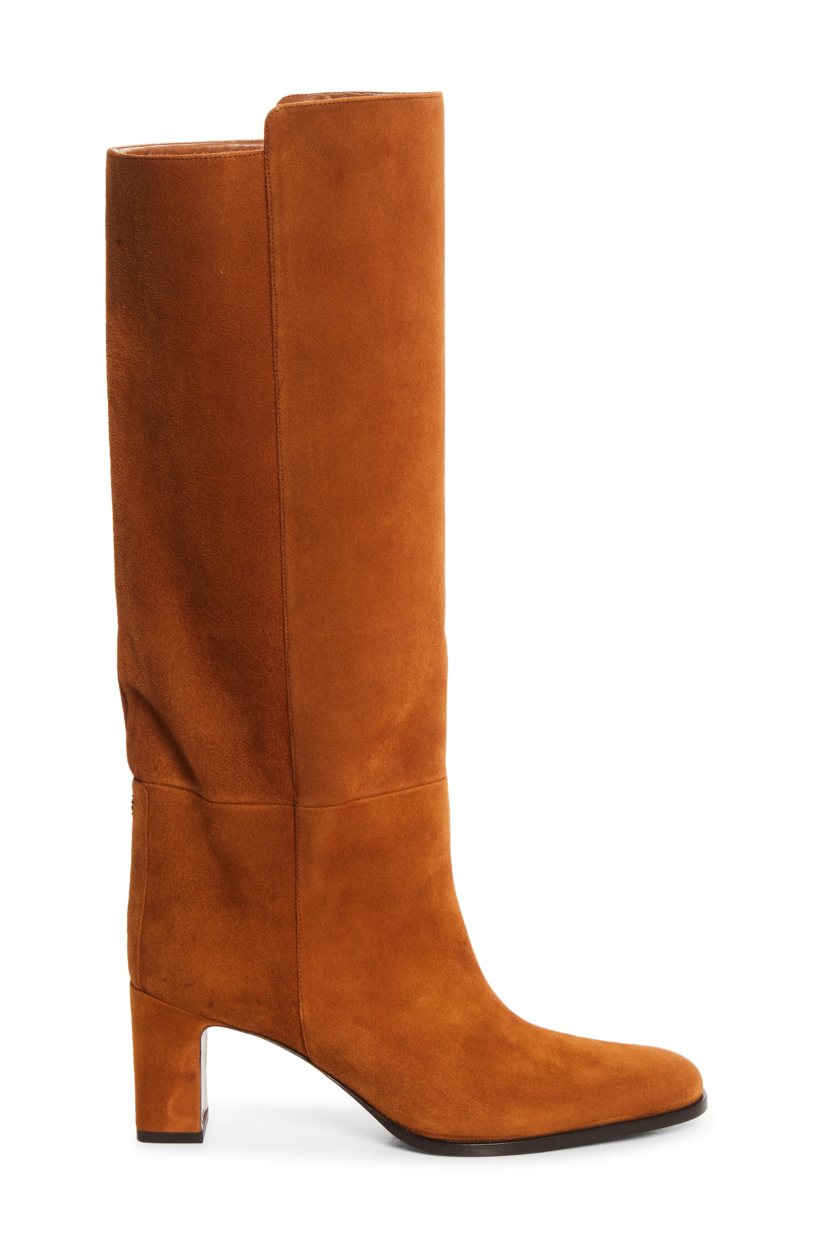 Caly Suede Knee High Boot, Alternate, color, TAN