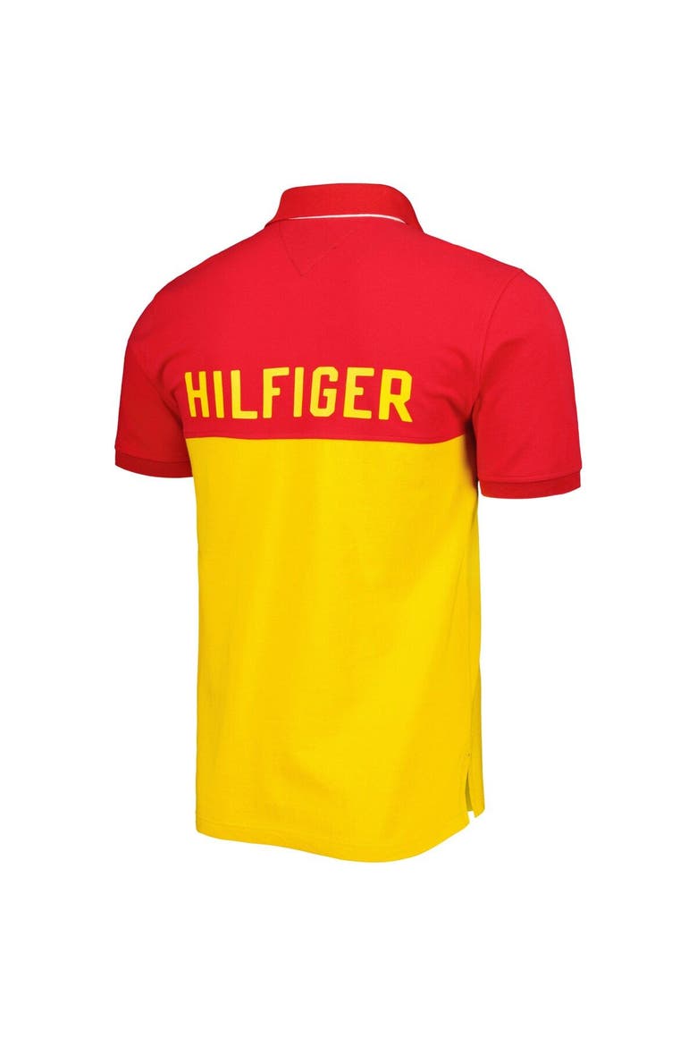 Men's Tommy Hilfiger Yellow/Red Kansas City Chiefs Color Block Polo, Alternate, color, Yellow