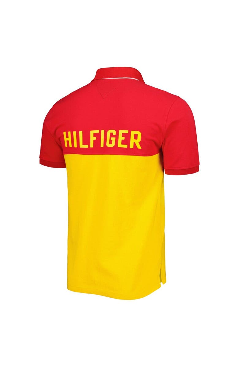 Tommy Hilfiger Men
s Tommy Hilfiger Yellow/Red Kansas City Chiefs Color Block Polo, Alternate, color, Yellow