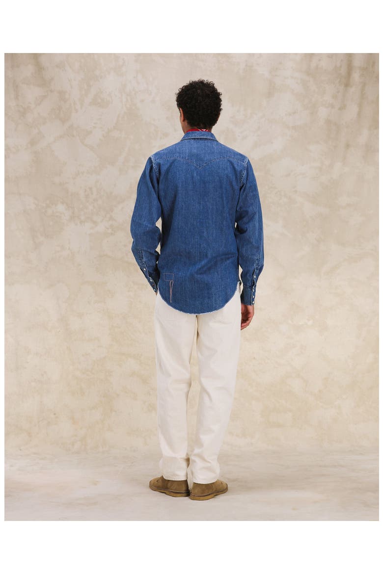 Yellowstone Stone Wash Denim Shirt, Alternate, color, MULTICOLOR