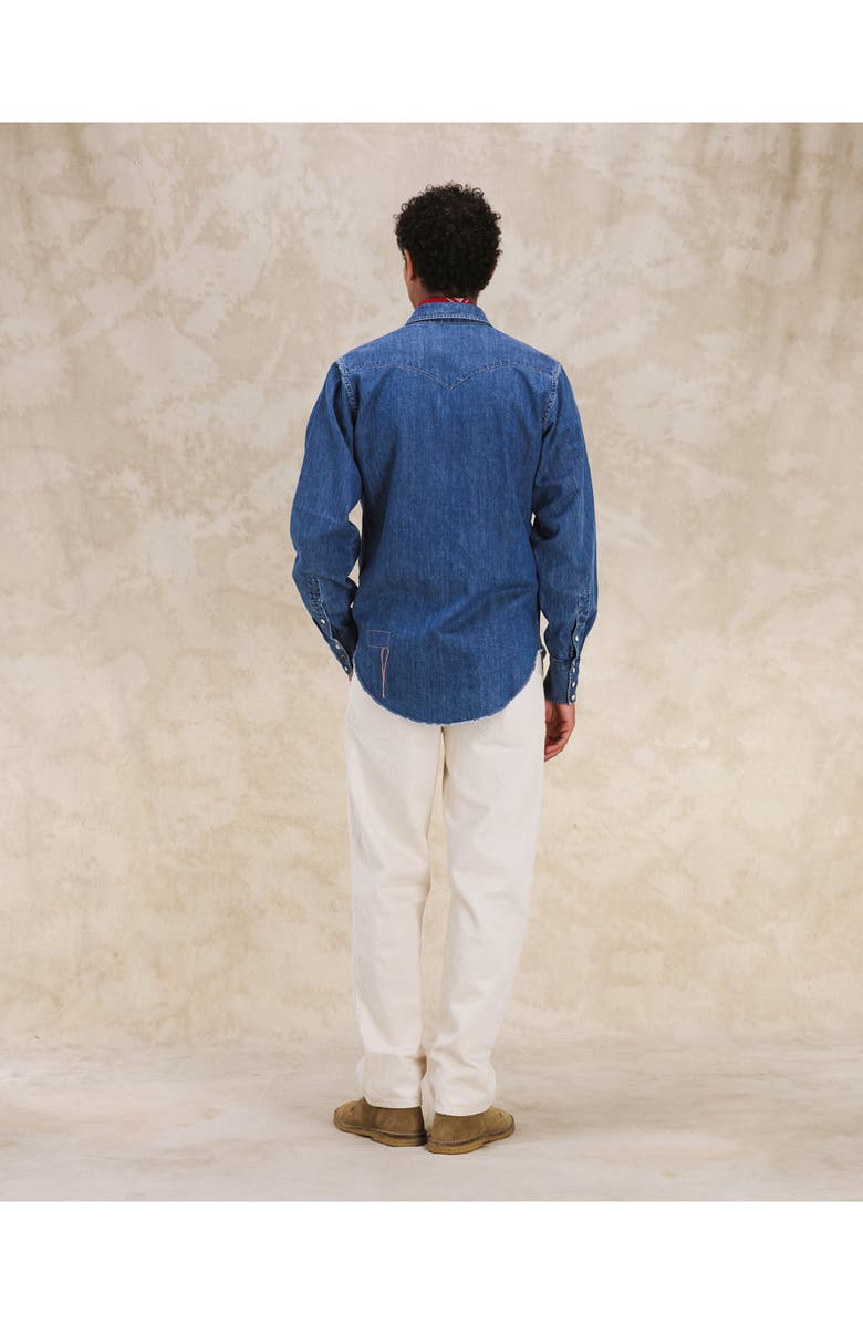 Fortela Yellowstone Stone Wash Denim Shirt, Alternate, color, Multicolor