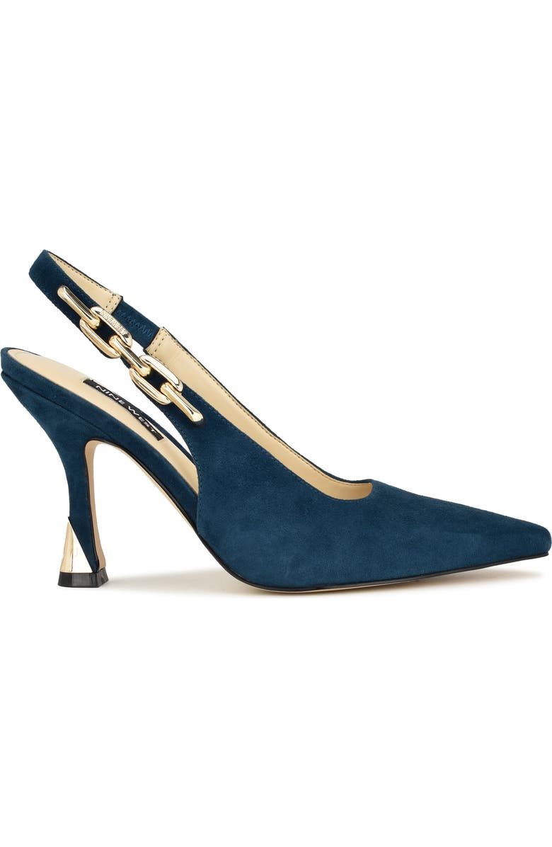 Nine West Veroni Slingback Pointed Toe Pump, Alternate, color, Dbl01