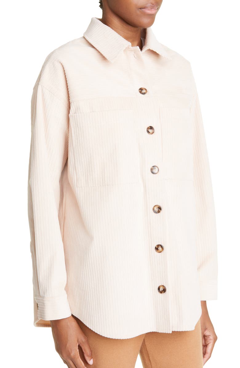 Monrow Oversize Corduroy Shacket, Alternate, color, 