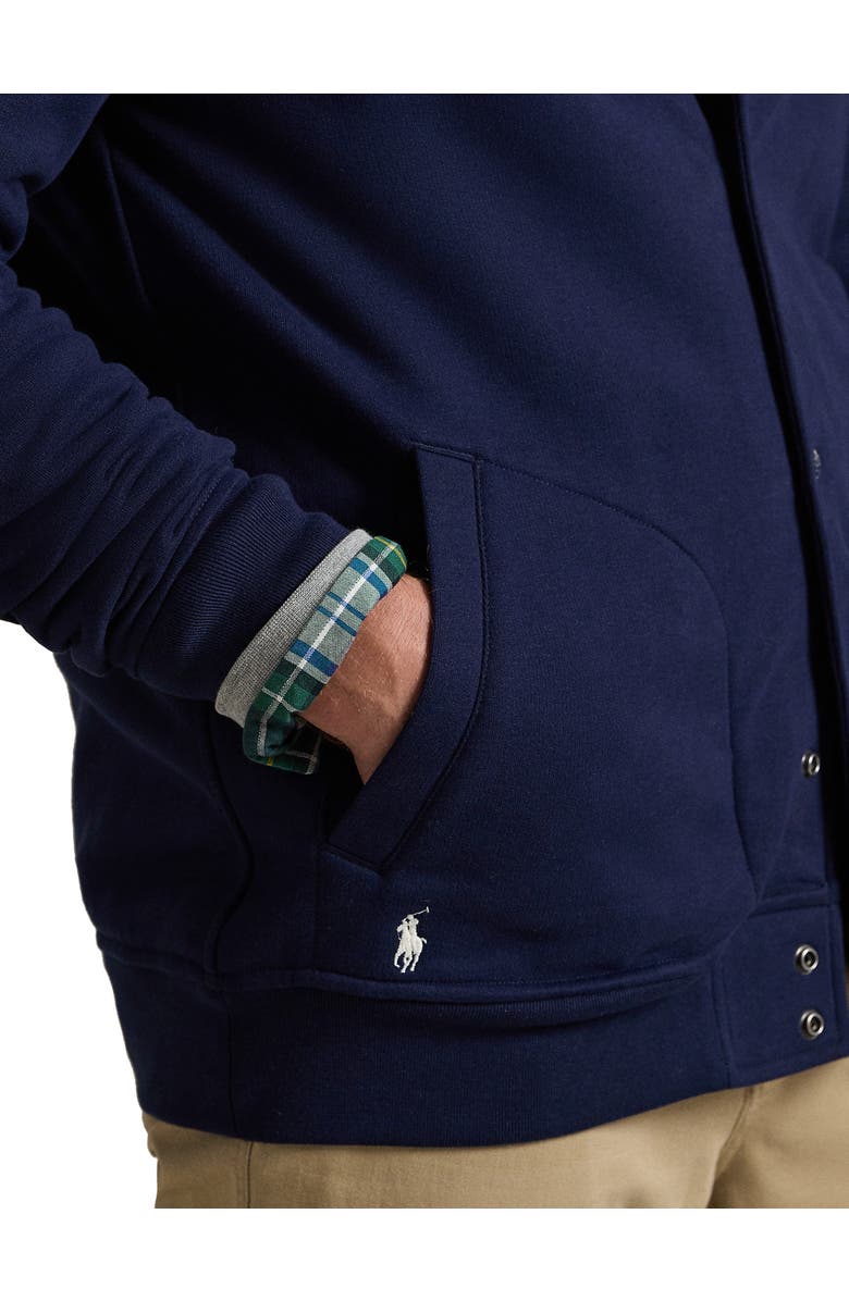 Polo Ralph Lauren Big & Tall Knit Baseball Jacket, Alternate, color, Cruise Navy