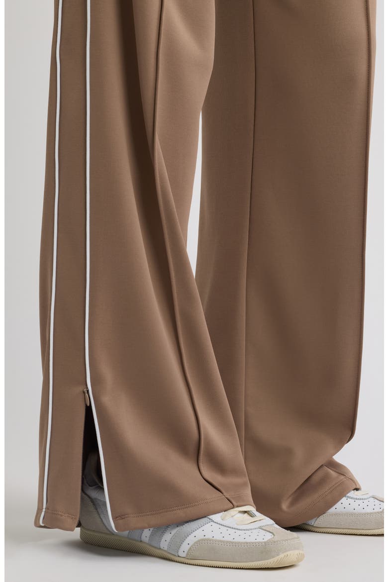 Fleece Track Pants, Alternate, color, BROWN TRAIL