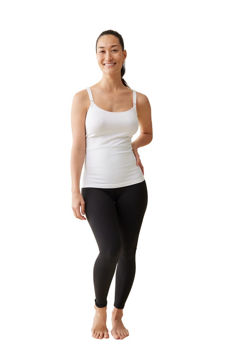 Ingrid & Isabel Postpartum Shaping Cami Bundle, Alternate, color, Black/White