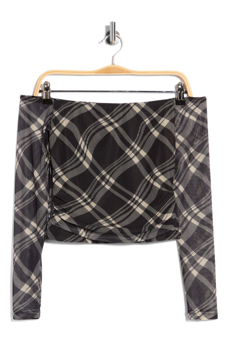 Siarah Off the Shoulder Mesh Top, Main, color, MULTI