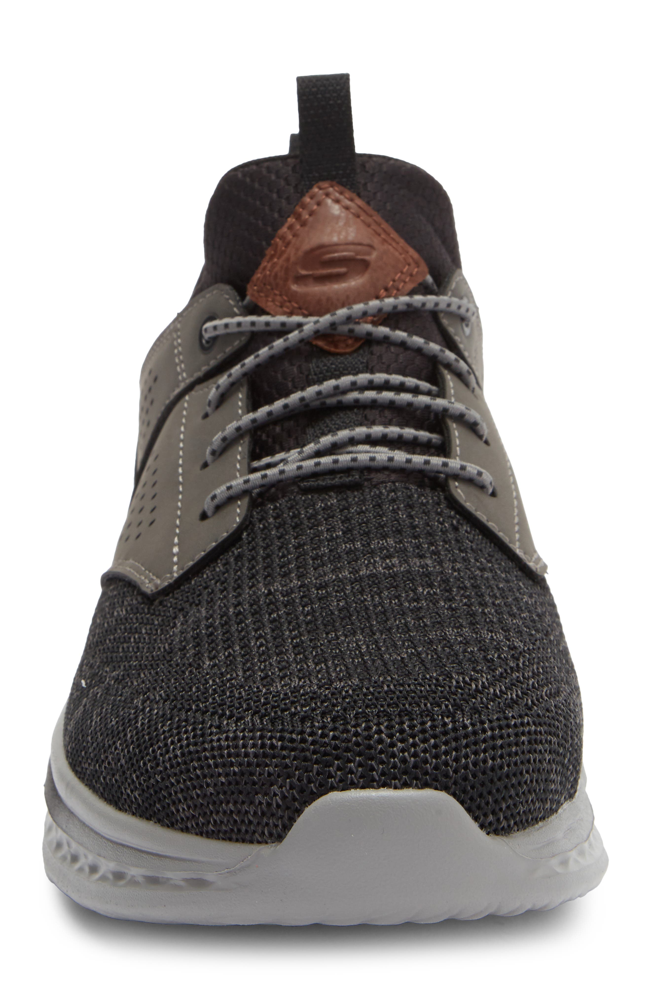 SKECHERS Relaxed Fit: Slade Breyer Sneaker, Alternate, color, Black/ Grey