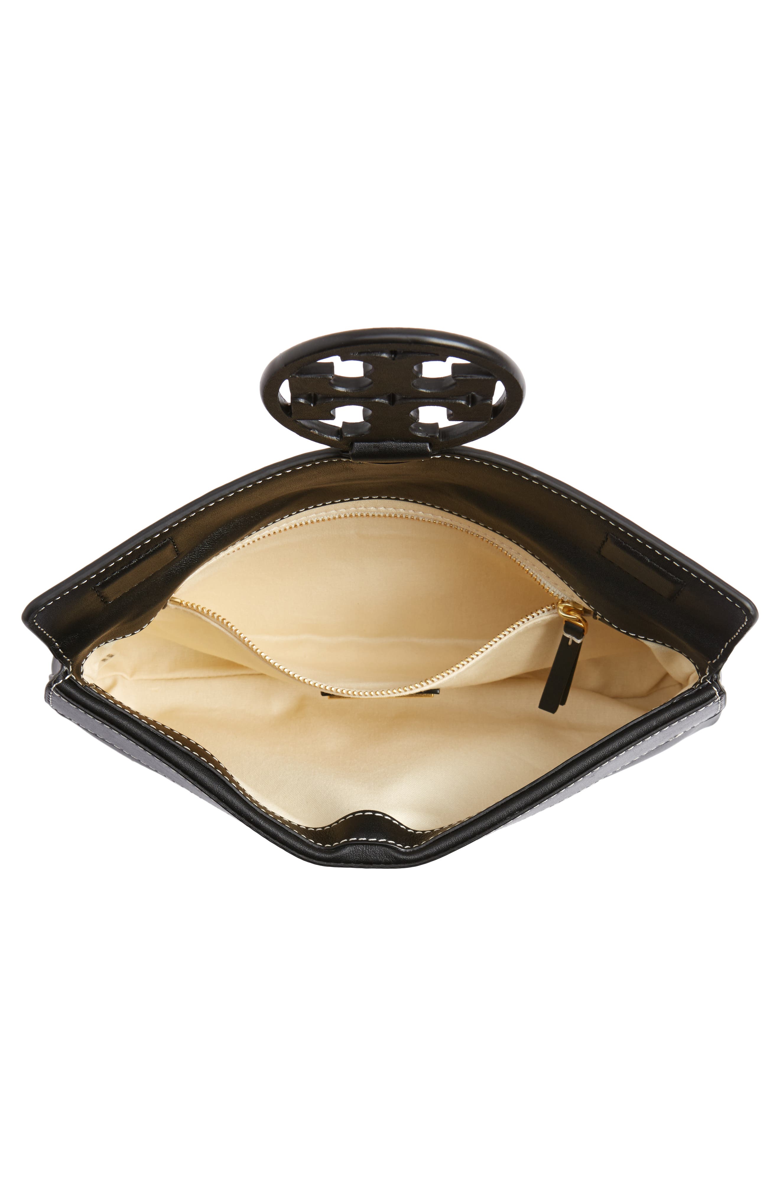 Tory Burch Miller Leather Clutch, Alternate, color, 