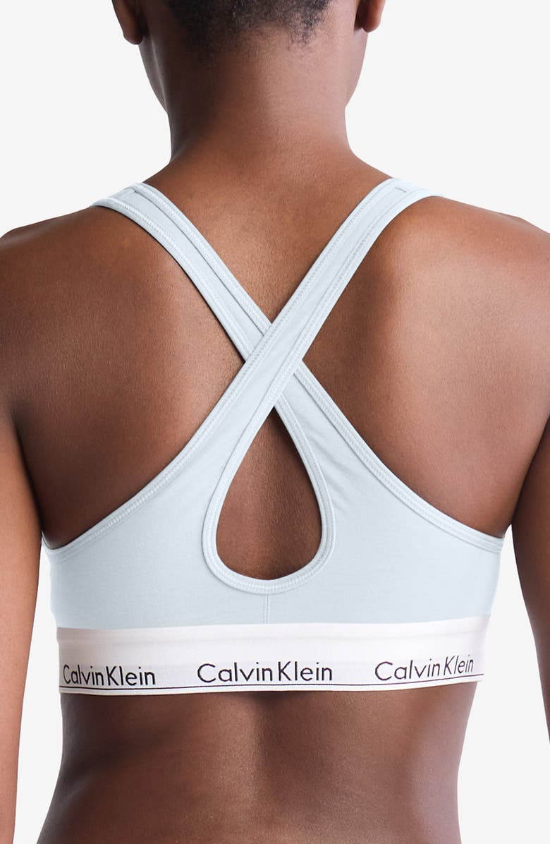 Calvin Klein Modern Collection Cotton Blend Padded Bralette, Alternate, color,