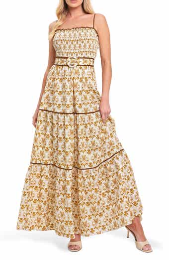 Belted Cotton Midi Dress
