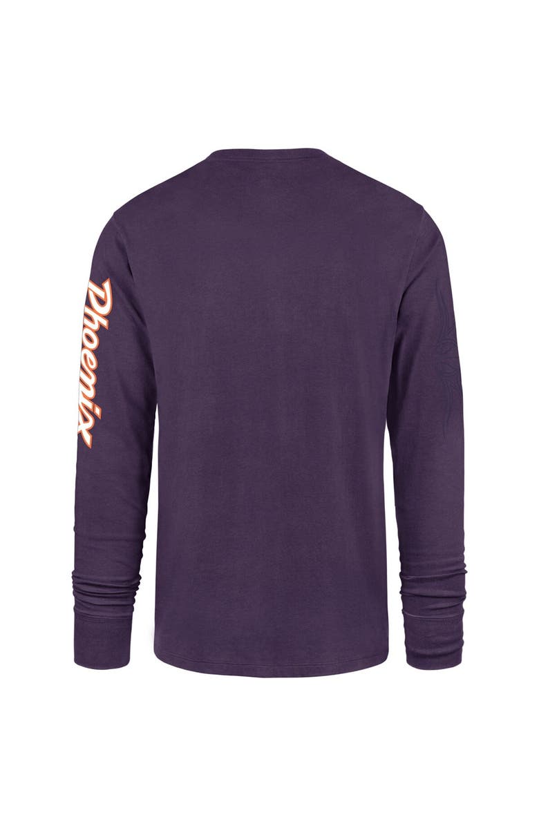 '47 Men's '47 Purple Phoenix Suns 2023/24 City Edition Triplet Franklin Long Sleeve T-Shirt, Alternate, color, 