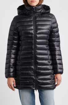 Save The Duck Miri Water Repellent Quilted Puffer Jacket with Removable Hood