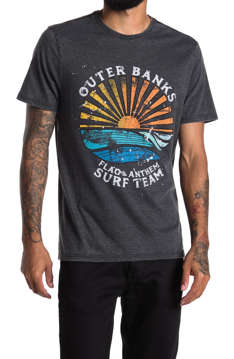 FLAG AND ANTHEM Flag & Anthem Surf Team Graphic T-Shirt, Main, color, 