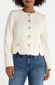 Liverpool Los Angeles Scallop Trim Jacket