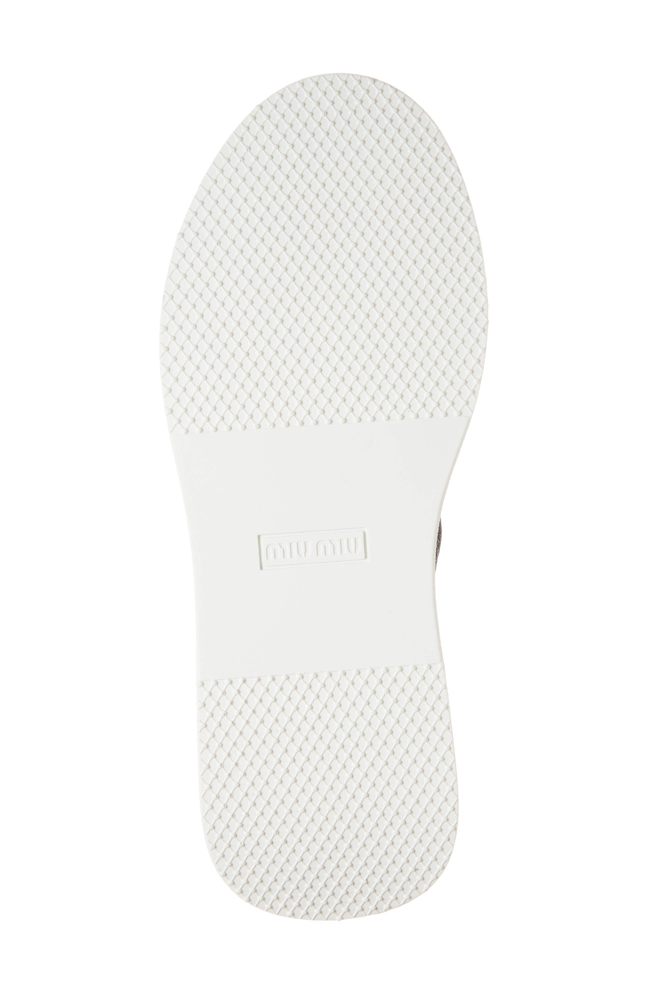 Miu Miu Logo Slip-On Sneaker, Alternate, color, 