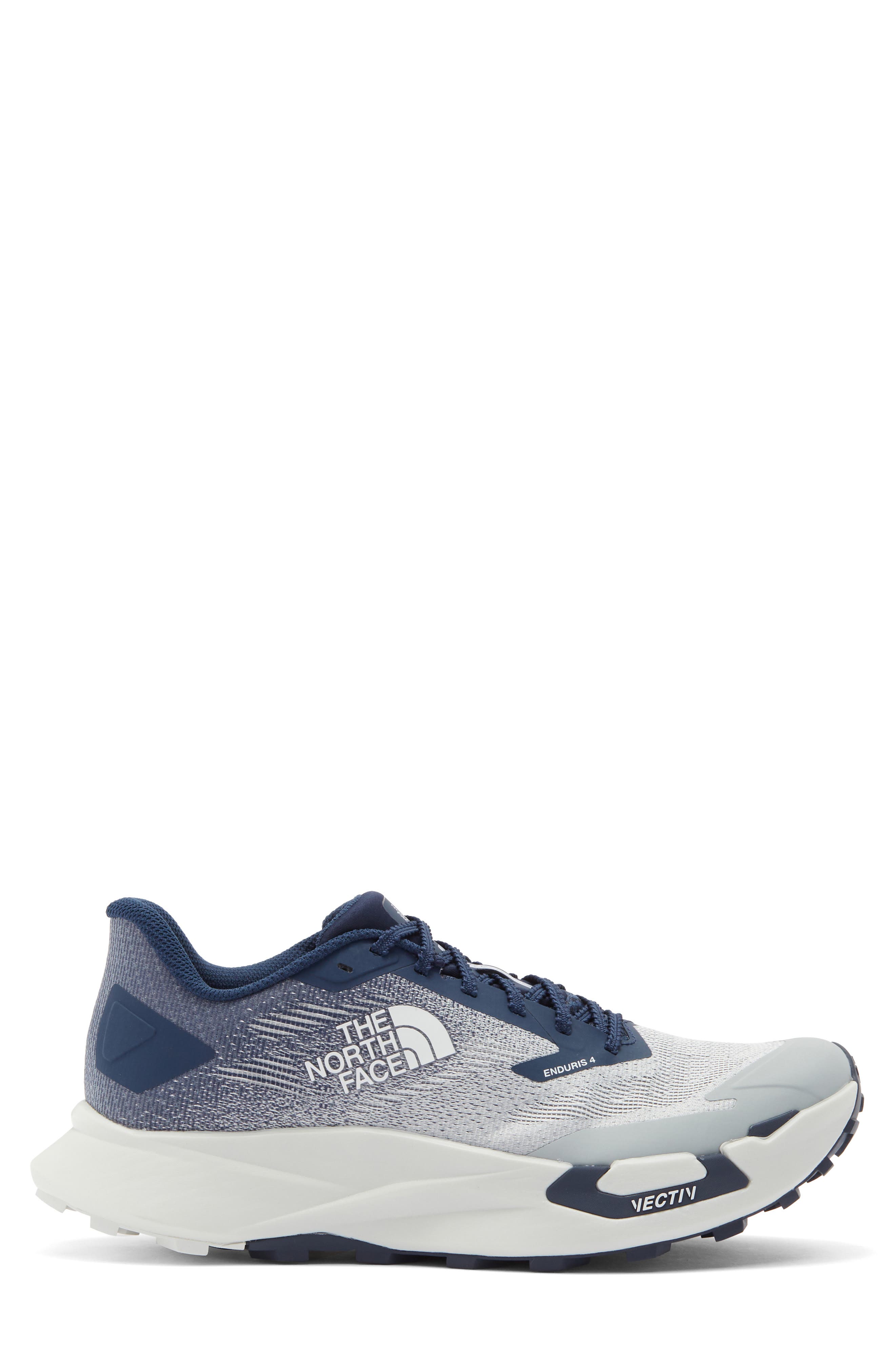 The North Face VECTIV<sup>™</sup> Enduris 4 Trail Running Shoe, Alternate, color, Glacier Gray/ Summit Navy