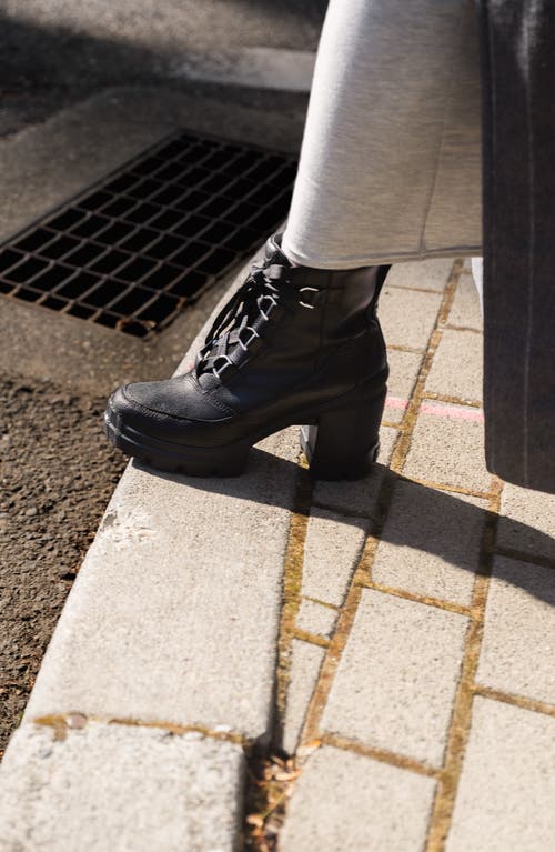 Sorel Caribou X Waterproof Lace-up Block Heel Bootie