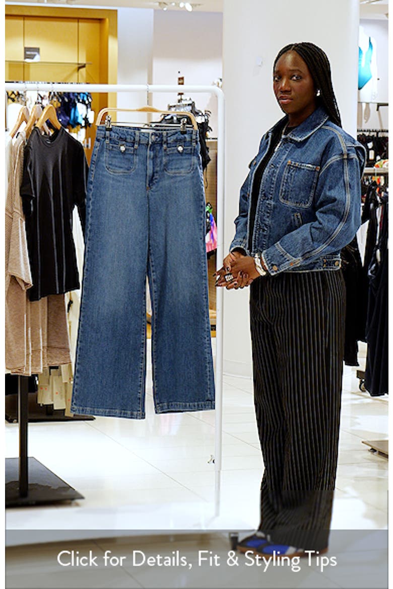 Anessa Button Pocket High Waist Wide Leg Jeans video