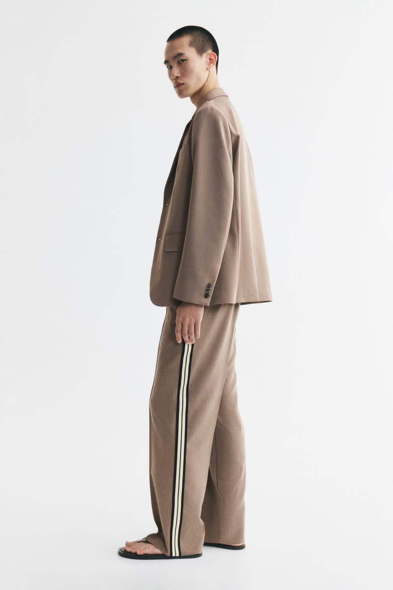 Relaxed-fit Pants, Alternate, color, Light brown/striped