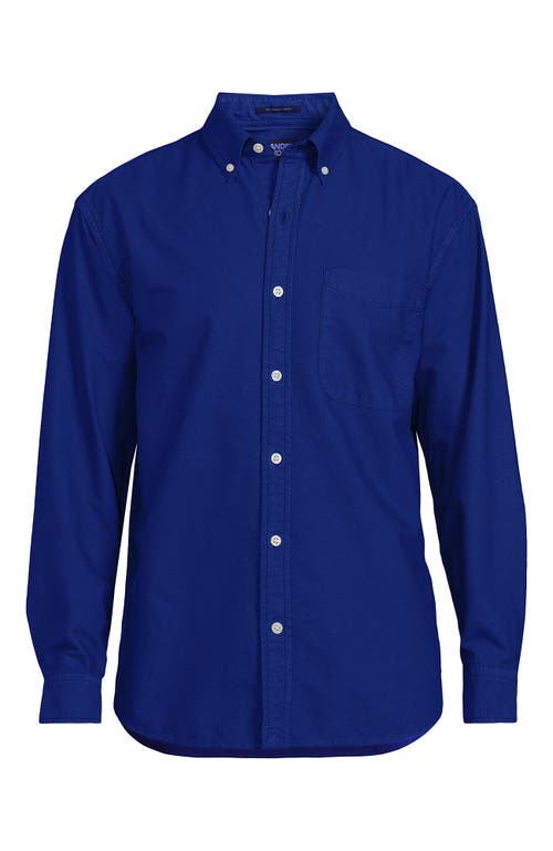 Lands' End Relaxed Sail Rigger Oxford Shirt In Blue