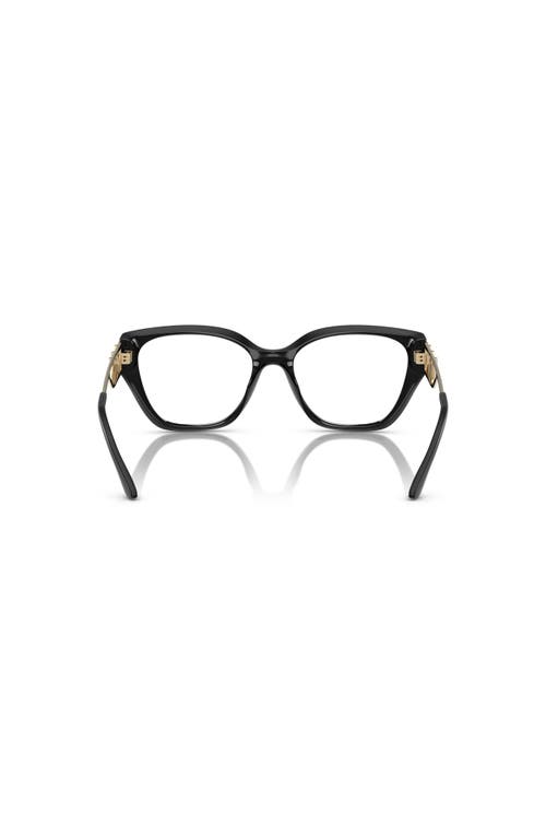 Michael Kors 54mm Square Optical Glasses In Black