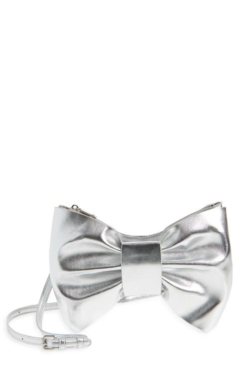 Kids' Puffy Bow Faux Leather Crossbody Bag