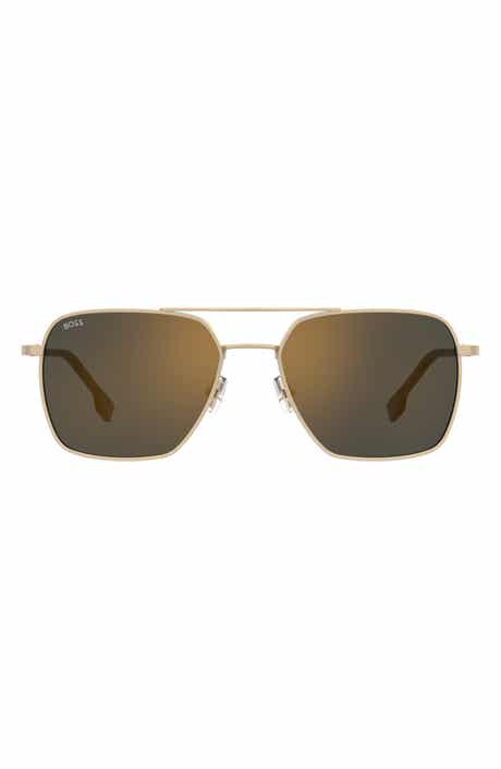BOSS 57mm Aviator Sunglasses