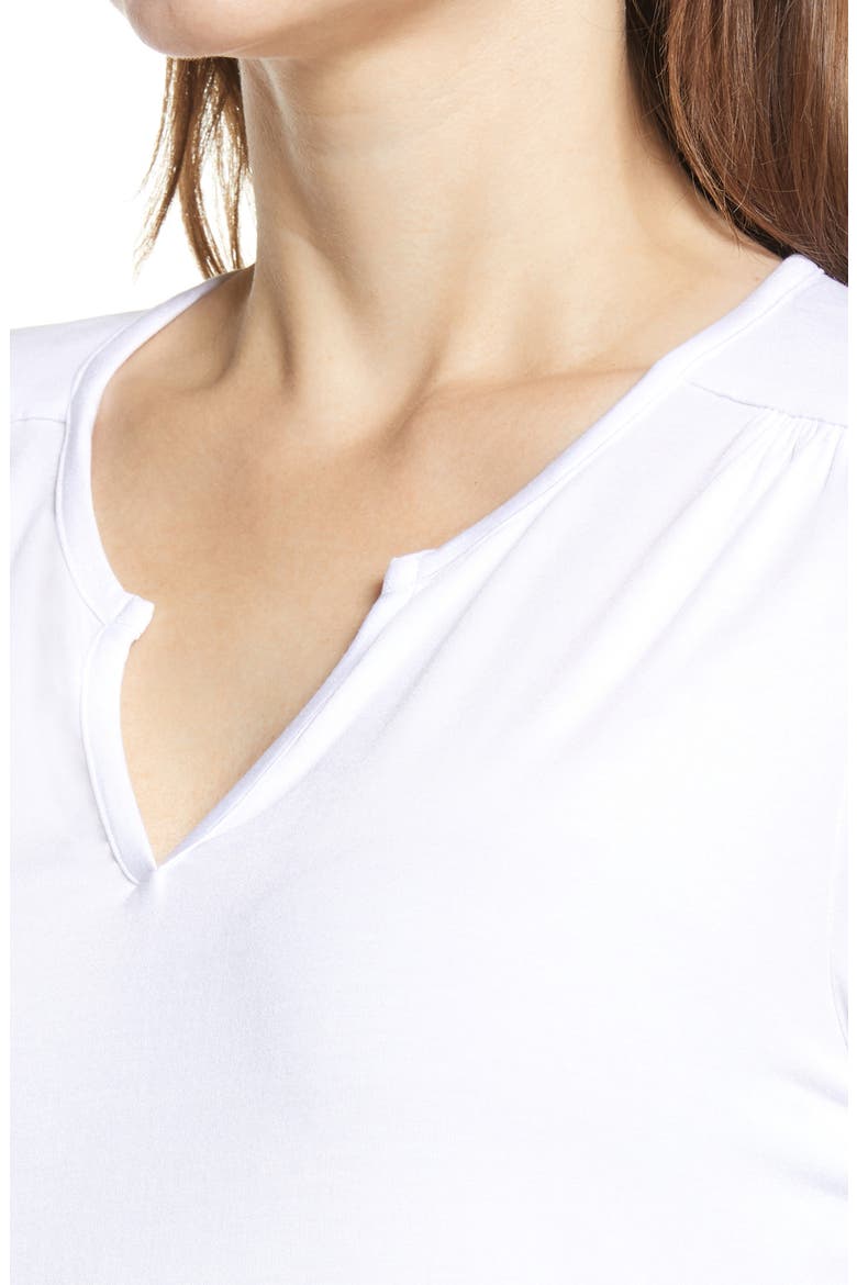 Perfect Boho Tunic Top, Alternate, color, OPTIC WHITE