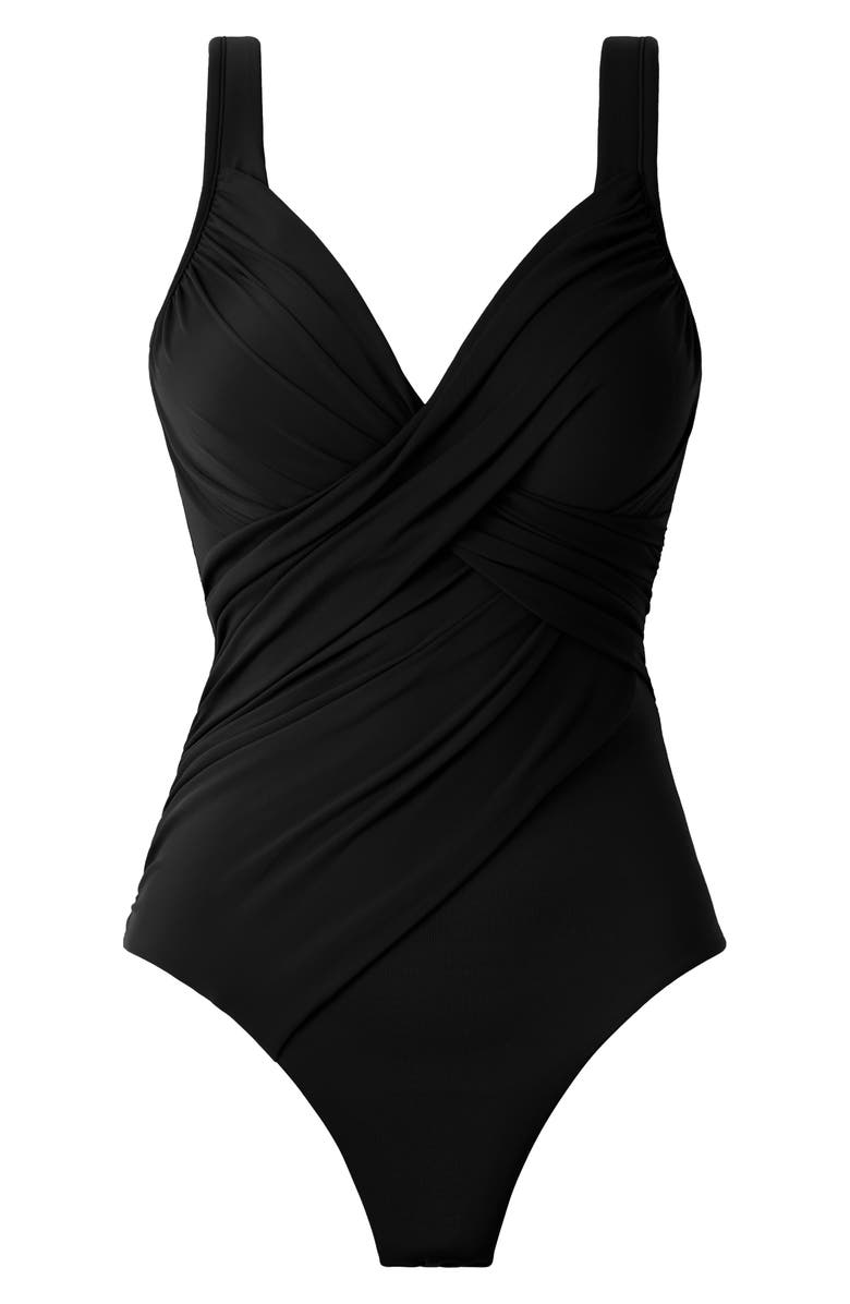 Miraclesuit<sup>®</sup> Solid Revele One-Piece Swimsuit, Alternate, color, Black